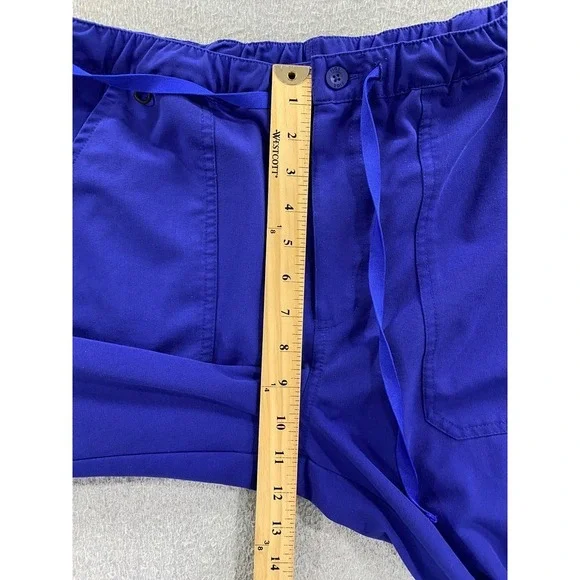 FIGS Cairo Cargo Scrub Pants Technical Collection Size Medium Blue 31.5" Inseam - Picture 3 of 10